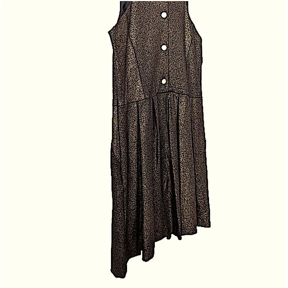 NWT Hunter Dixon Brown Metallic Fit and Flare Dress Size 8